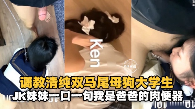调教清纯双马尾母狗大学生，JK妹妹一口一句我是爸爸的肉便器